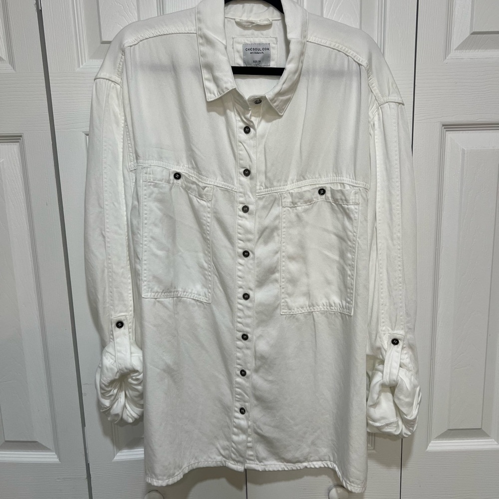 ***NEW*** A Brand New Day Shacket - White